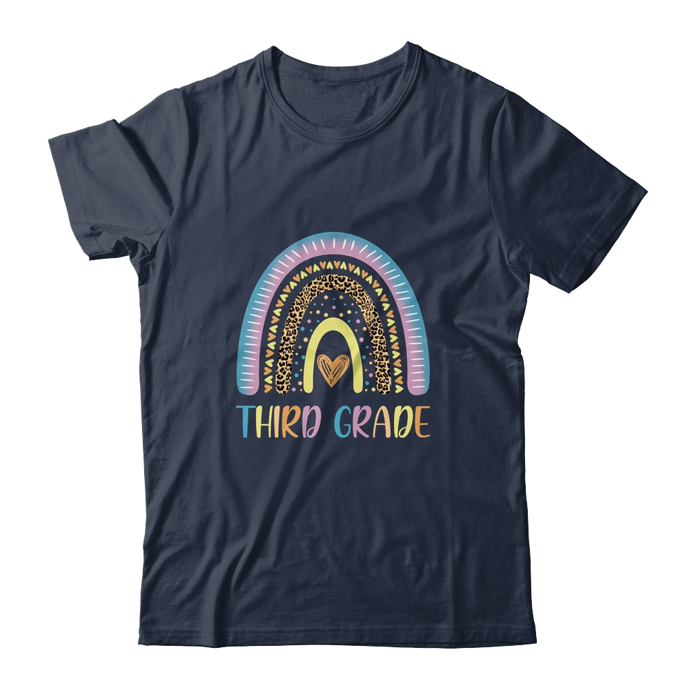 Third Grade Rainbow Leopard Girls Teacher Team 3rd Grade T-Shirt & Tank Top | Teecentury.com