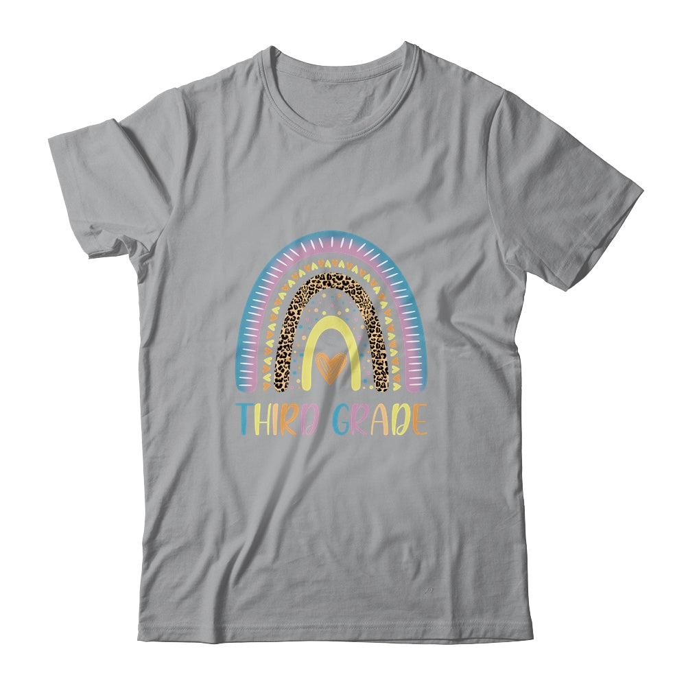 Third Grade Rainbow Leopard Girls Teacher Team 3rd Grade T-Shirt & Tank Top | Teecentury.com