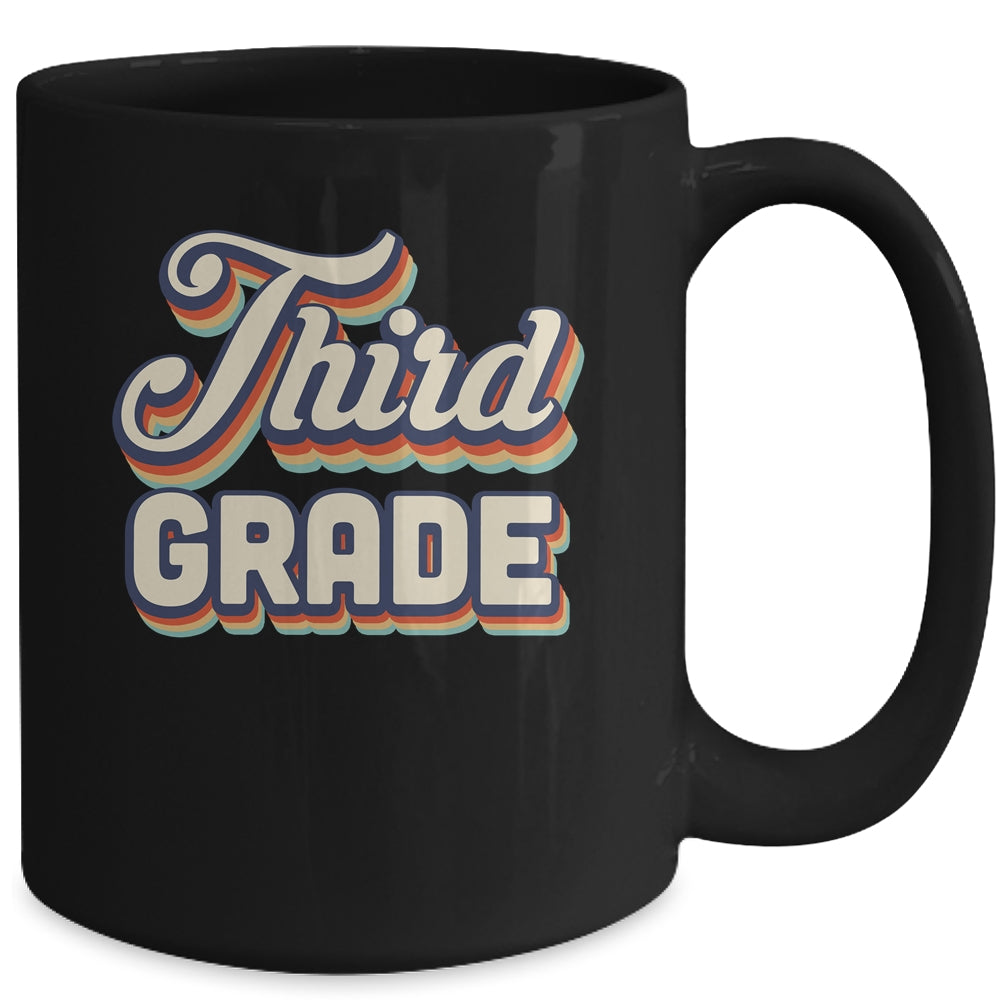 Third Grade Teacher Retro Vintage 3rd Grade Teacher Team Mug Coffee Mug | Teecentury.com