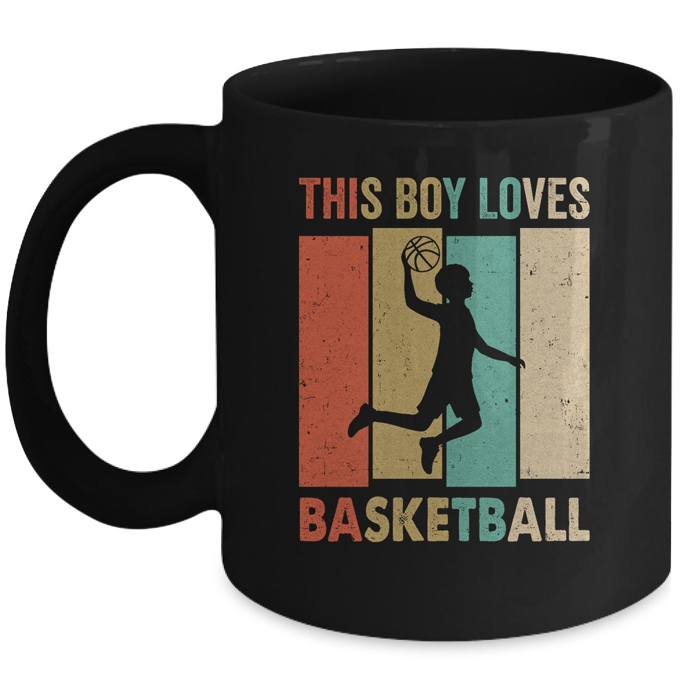 This Boy Loves Basketball Boys Soccer Player Vintage Mug | teecentury