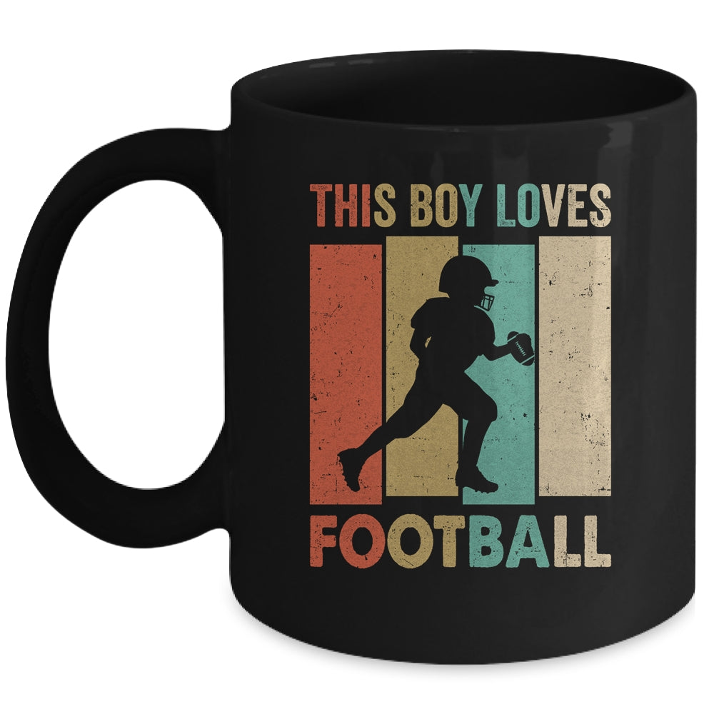 This Boy Loves Football Boys Soccer Player Vintage Mug | teecentury