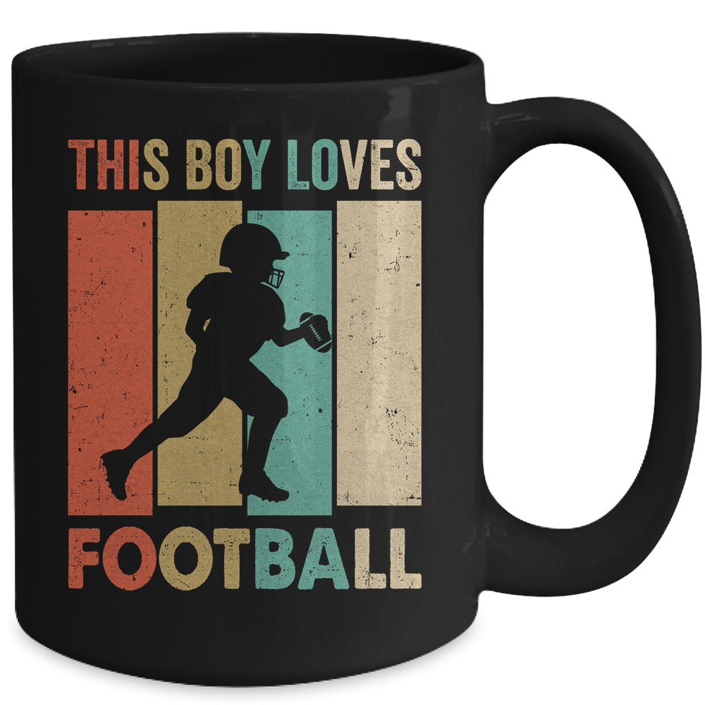 This Boy Loves Football Boys Soccer Player Vintage Mug | teecentury