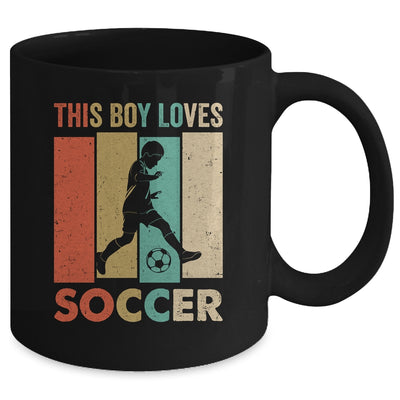 This Boy Loves Soccer Boys Soccer Player Vintage Mug | teecentury