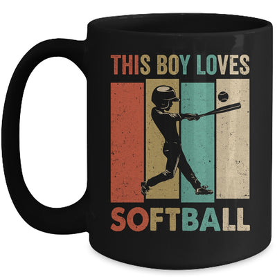 This Boy Loves Softball Boys Soccer Player Vintage Mug | teecentury