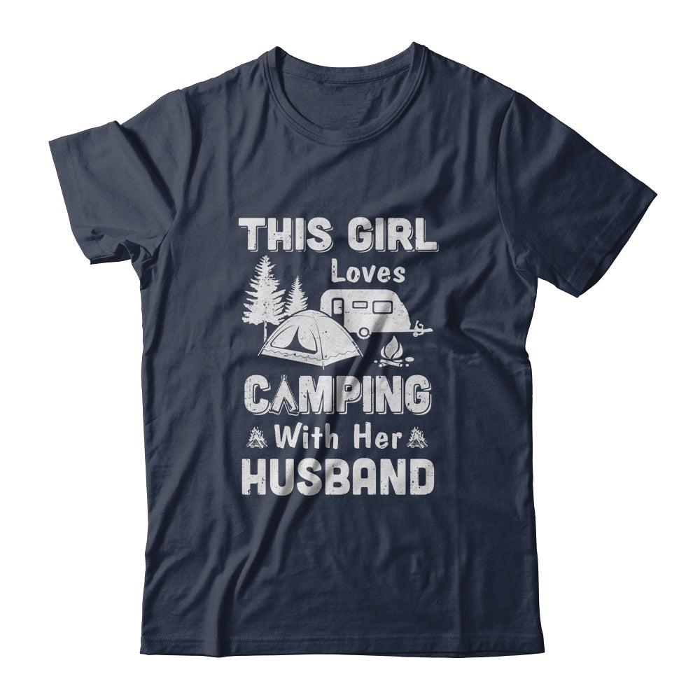This Girl Loves Camping With Her Husband Camping T-Shirt & Hoodie | Teecentury.com