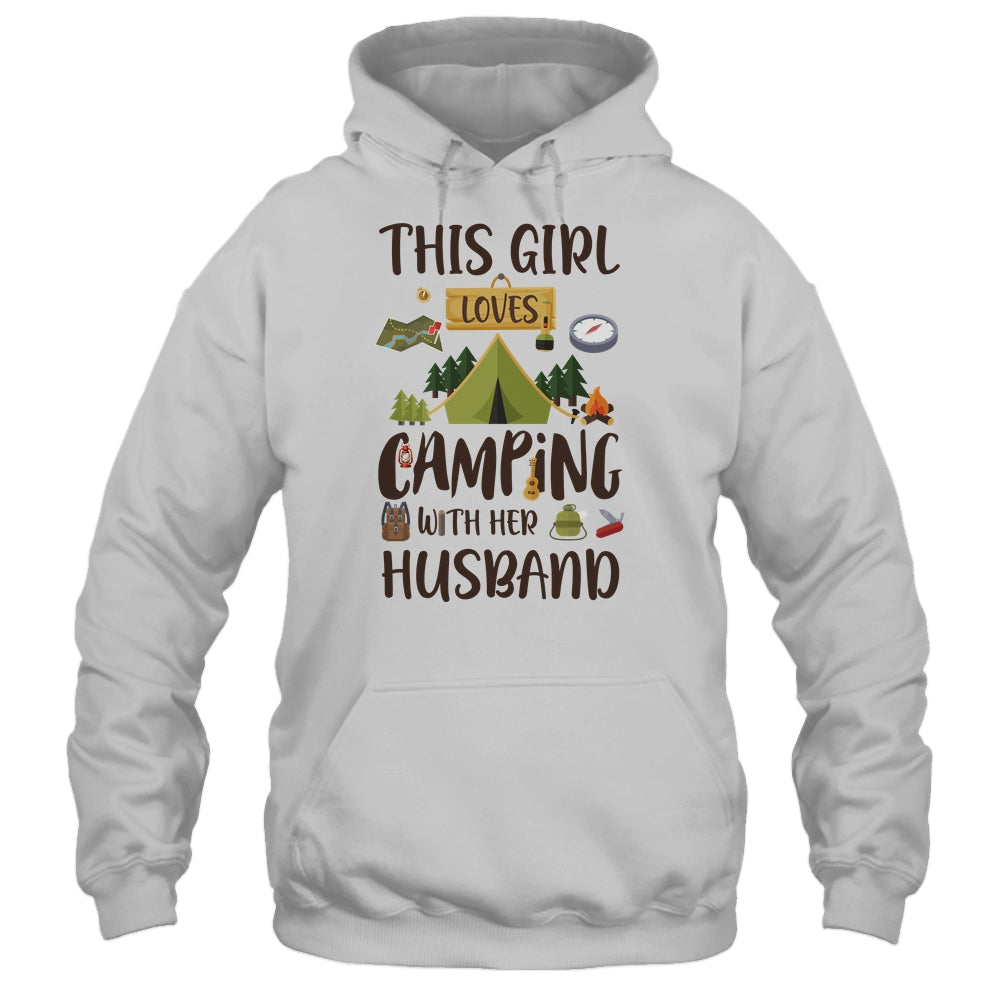 This Girl Loves Camping With Her Husband Funny Camping T-Shirt & Hoodie | Teecentury.com