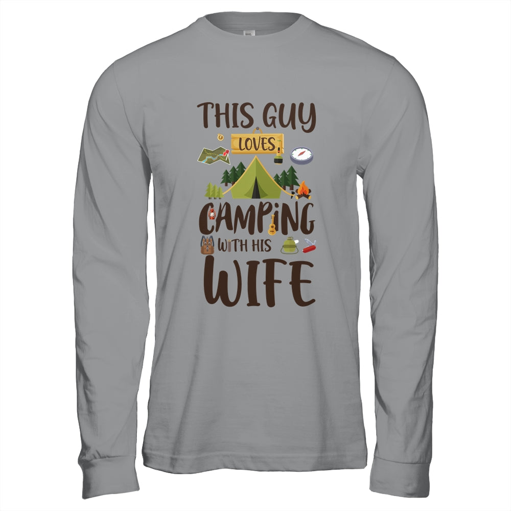 This Guy Loves Camping With His Wife Funny Camping T-Shirt & Hoodie | Teecentury.com