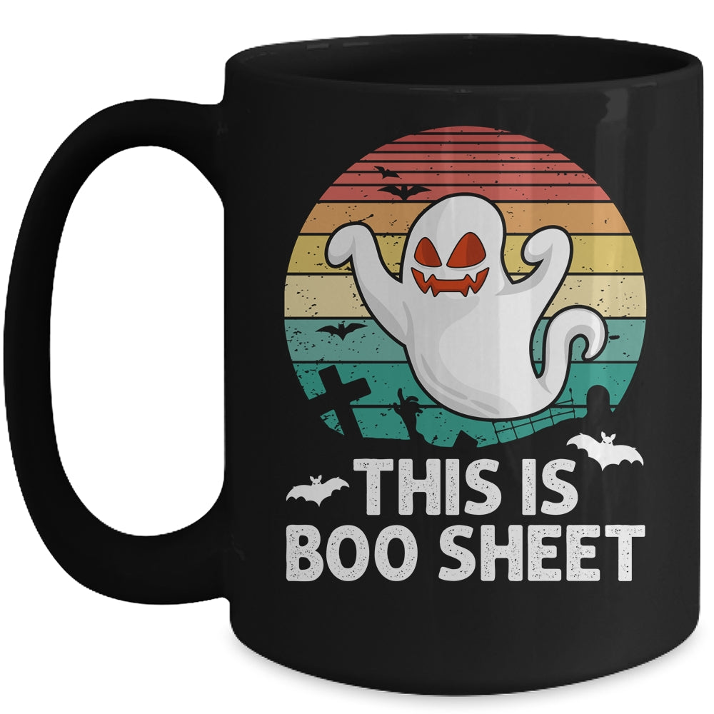 This Is Boo Sheet Ghost Halloween Costume Men Women Retro Mug | teecentury