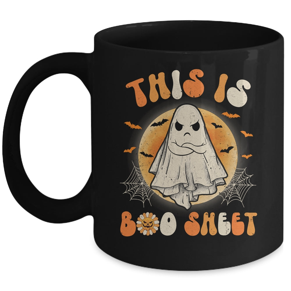 This Is Boo Sheet Ghost Retro Halloween Costume Funny Mug | teecentury