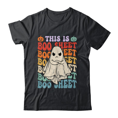 This Is Boo Sheet Ghost Retro Halloween Costume Groovy Shirt & Hoodie | teecentury