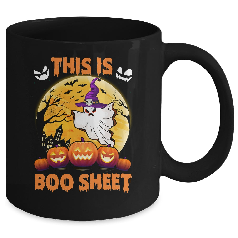 This Is Boo Sheet Ghost Retro Halloween Costume Men Women Mug | teecentury