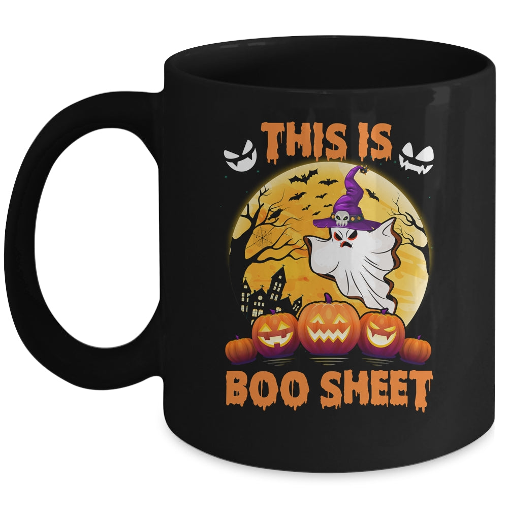 This Is Boo Sheet Ghost Retro Halloween Costume Men Women Mug | teecentury