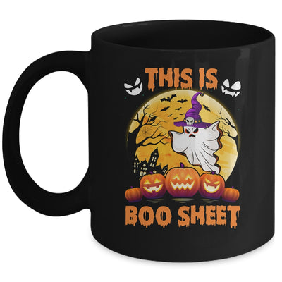 This Is Boo Sheet Ghost Retro Halloween Costume Men Women Mug | teecentury