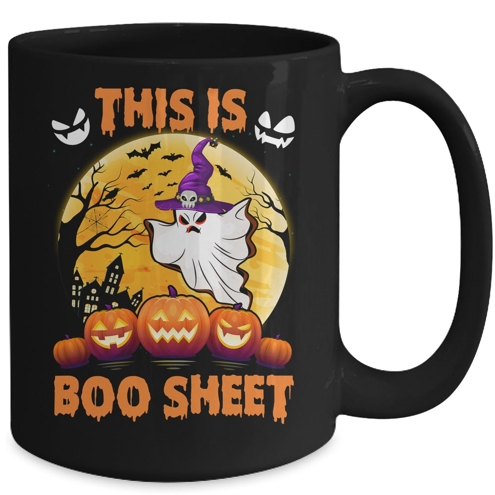 This Is Boo Sheet Ghost Retro Halloween Costume Men Women Mug | teecentury