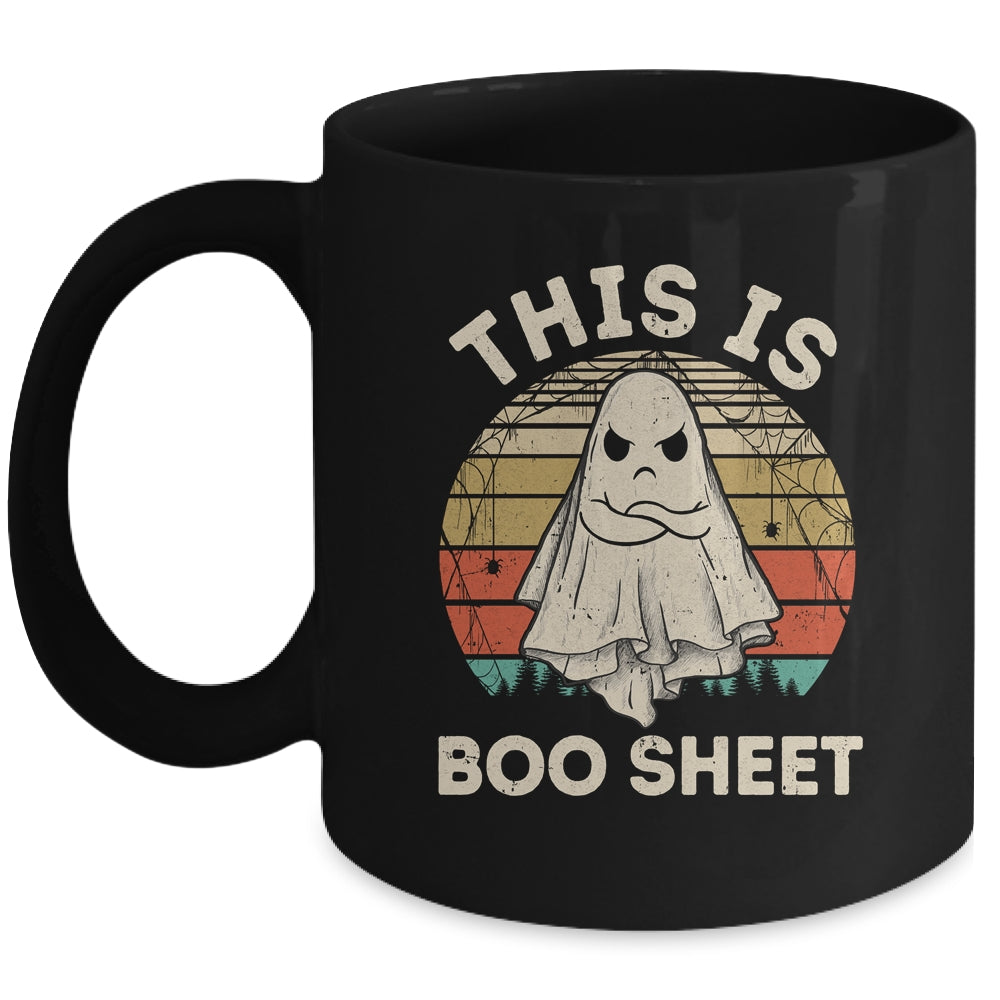This Is Boo Sheet Ghost Retro Halloween Costume Women Men Mug | teecentury