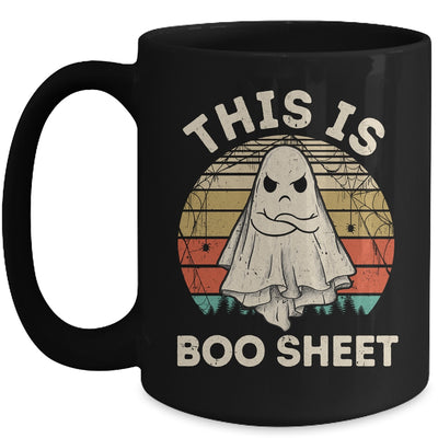 This Is Boo Sheet Ghost Retro Halloween Costume Women Men Mug | teecentury