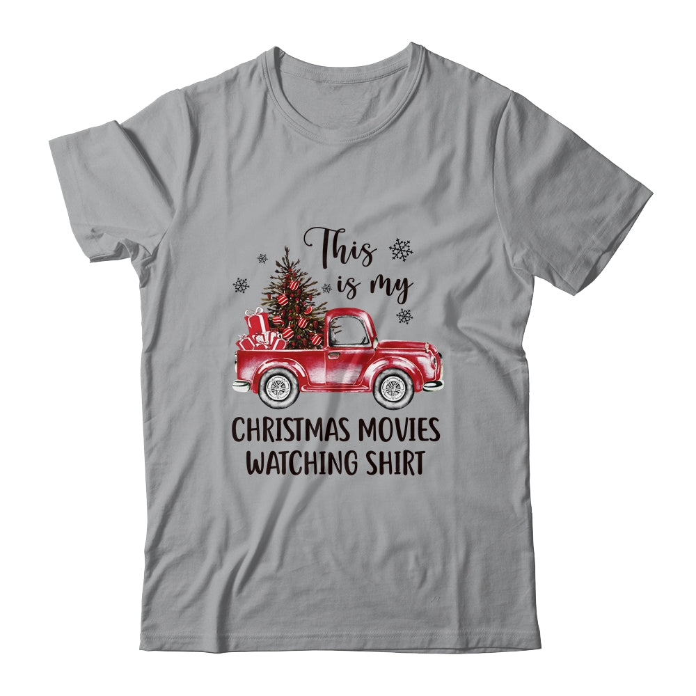 This Is My Christmas Movie Watching Vintage Truck T-Shirt & Sweatshirt | Teecentury.com