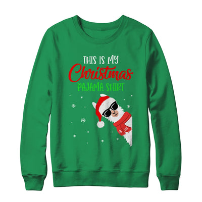 This Is My Christmas Pajama Alpaca Llama Funny T-Shirt & Sweatshirt | Teecentury.com