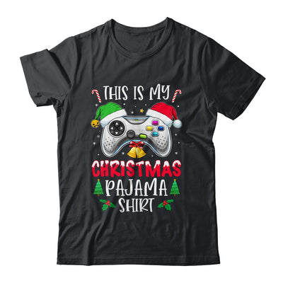 This Is My Christmas Pajama Santa Hat Gamer Video Game T-Shirt & Sweatshirt | Teecentury.com