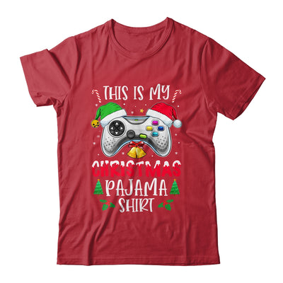 This Is My Christmas Pajama Santa Hat Gamer Video Game T-Shirt & Sweatshirt | Teecentury.com