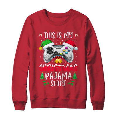 This Is My Christmas Pajama Santa Hat Gamer Video Game T-Shirt & Sweatshirt | Teecentury.com