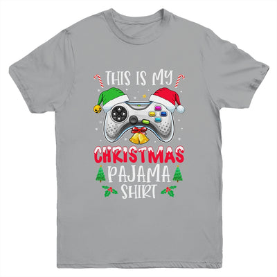 This Is My Christmas Pajama Santa Hat Gamer Video Game Youth Youth Shirt | Teecentury.com