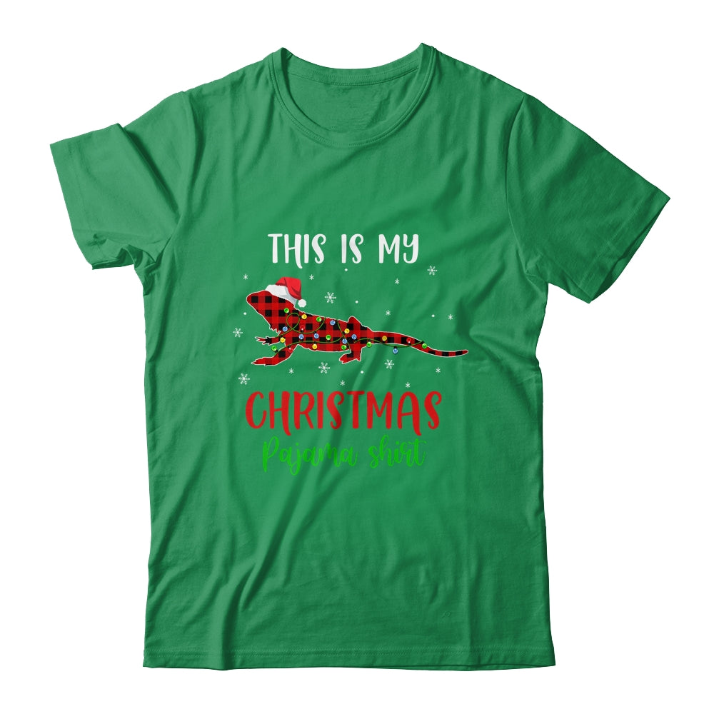 This Is My Christmas Pajama Shirt Bearded Dragon Red Plaid T-Shirt & Sweatshirt | Teecentury.com