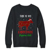 This Is My Christmas Pajama Shirt Cow Red Plaid T-Shirt & Sweatshirt | Teecentury.com