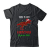 This Is My Christmas Pajama Shirt Dinosaur Red Plaid T-Shirt & Sweatshirt | Teecentury.com
