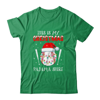 This Is My Christmas Pajama Shirt Gift For Baseball Lover T-Shirt & Sweatshirt | Teecentury.com