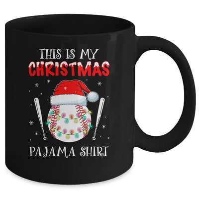 This Is My Christmas Pajama Shirt Gift For Baseball Lover Mug Coffee Mug | Teecentury.com