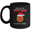 This Is My Christmas Pajama Shirt Gift For Basketball Lover Mug Coffee Mug | Teecentury.com