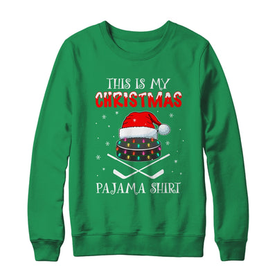 This Is My Christmas Pajama Shirt Gift For Hockey Lover T-Shirt & Sweatshirt | Teecentury.com