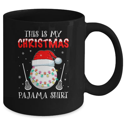 This Is My Christmas Pajama Shirt Gift For Lacrosse Lover Mug Coffee Mug | Teecentury.com