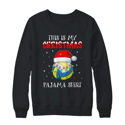 This Is My Christmas Pajama Shirt Gift For Volleyball Lover T-Shirt & Sweatshirt | Teecentury.com