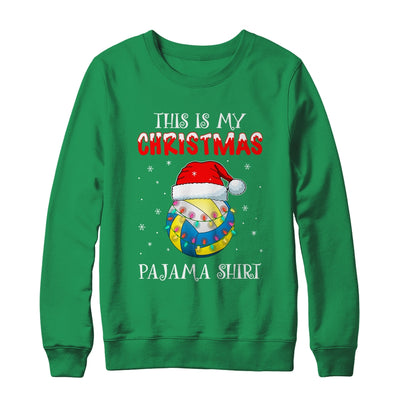 This Is My Christmas Pajama Shirt Gift For Volleyball Lover T-Shirt & Sweatshirt | Teecentury.com