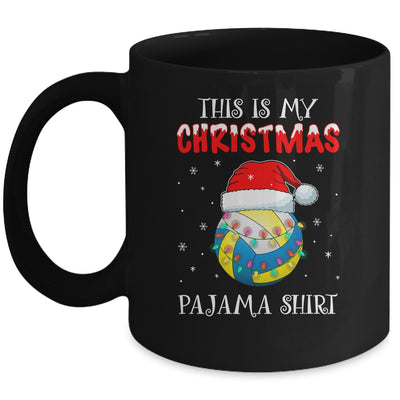 This Is My Christmas Pajama Shirt Gift For Volleyball Lover Mug Coffee Mug | Teecentury.com