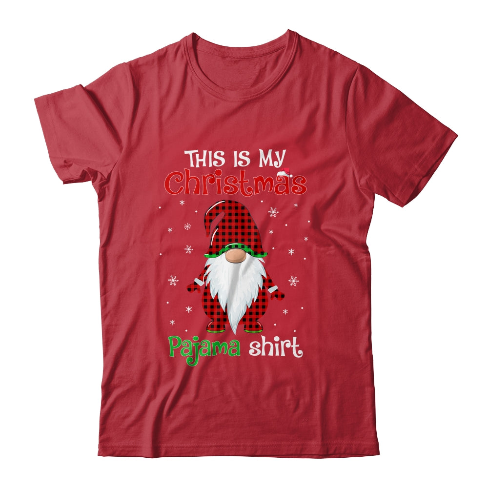 This Is My Christmas Pajama Shirt Gnome Christmas Red Plaid T-Shirt & Sweatshirt | Teecentury.com