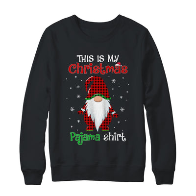 This Is My Christmas Pajama Shirt Gnome Christmas Red Plaid T-Shirt & Sweatshirt | Teecentury.com