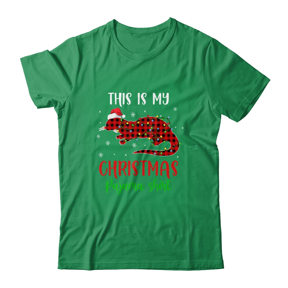 This Is My Christmas Pajama Shirt Otter Red Plaid T-Shirt & Sweatshirt | Teecentury.com