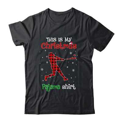 This Is My Christmas Pajama Shirt Red Plaid Baseball T-Shirt & Sweatshirt | Teecentury.com