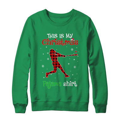 This Is My Christmas Pajama Shirt Red Plaid Baseball T-Shirt & Sweatshirt | Teecentury.com