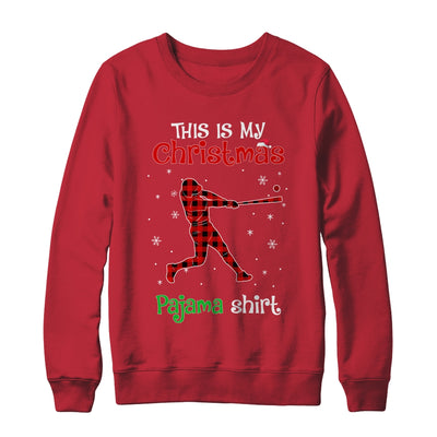 This Is My Christmas Pajama Shirt Red Plaid Baseball T-Shirt & Sweatshirt | Teecentury.com