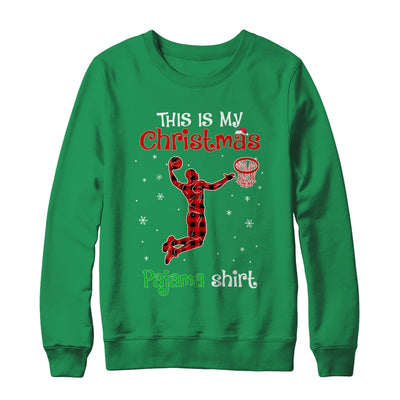 This Is My Christmas Pajama Shirt Red Plaid Basketball T-Shirt & Sweatshirt | Teecentury.com