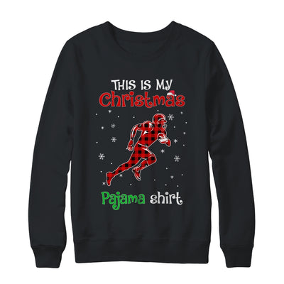 This Is My Christmas Pajama Shirt Red Plaid Football T-Shirt & Sweatshirt | Teecentury.com