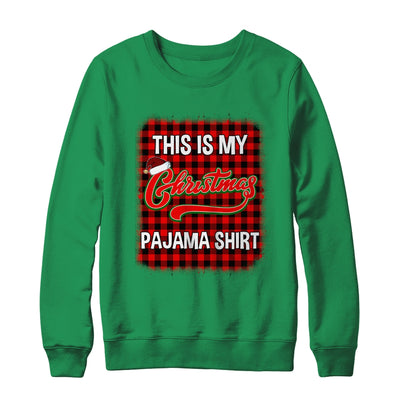This Is My Christmas Pajama Shirt Red Plaid Funny Holidays T-Shirt & Sweatshirt | Teecentury.com