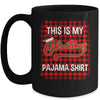 This Is My Christmas Pajama Shirt Red Plaid Funny Holidays Mug Coffee Mug | Teecentury.com