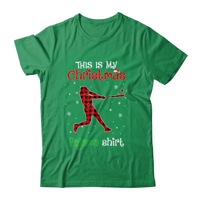 This Is My Christmas Pajama Shirt Red Plaid Softball T-Shirt & Sweatshirt | Teecentury.com