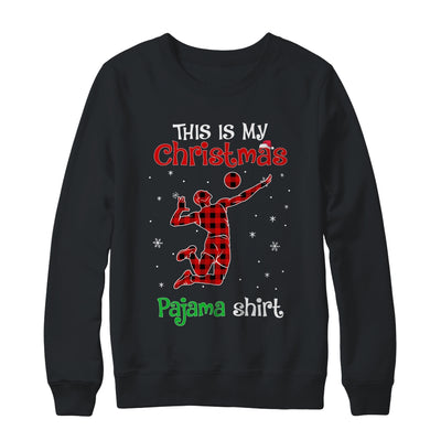 This Is My Christmas Pajama Shirt Red Plaid Volleyball T-Shirt & Sweatshirt | Teecentury.com