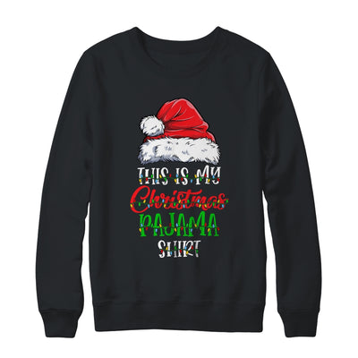 This Is My Christmas Pajama Shirt Xmas Lights Funny Holiday T-Shirt & Sweatshirt | Teecentury.com